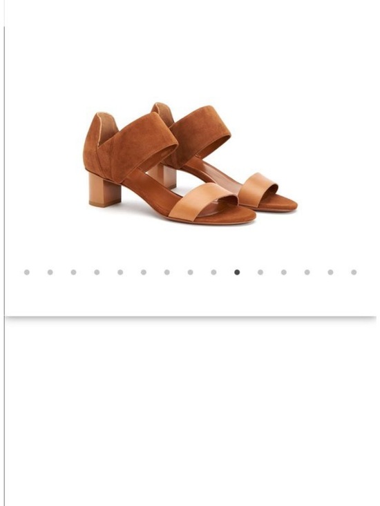 Aquatalia Shoes - Aquatalia Nala Tan Suede and Leather Block Heel Sandals